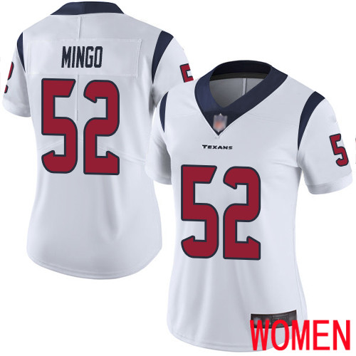 Houston Texans Limited White Women Barkevious Mingo Road Jersey NFL Football 52 Vapor Untouchable